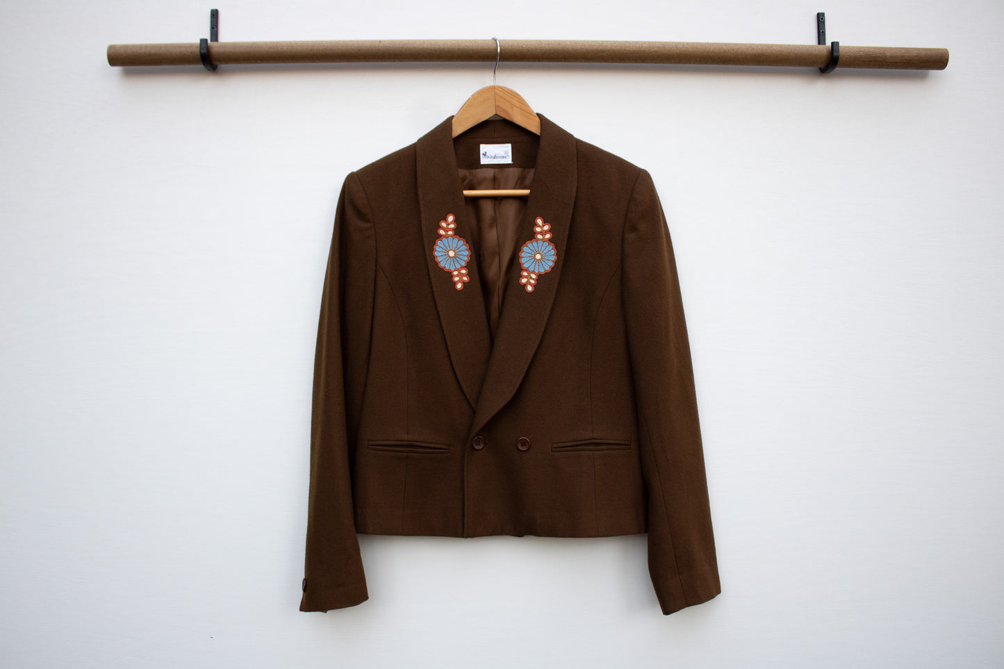 VINTAGE BLAZER IN DEEP BROWN