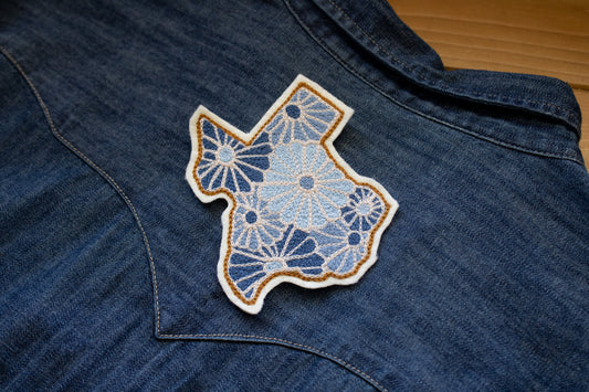 BLUE JEAN BABY DAISY TEXAS PATCH