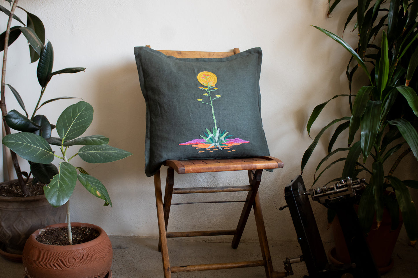 CENTURY PLANT THROW PILLOW