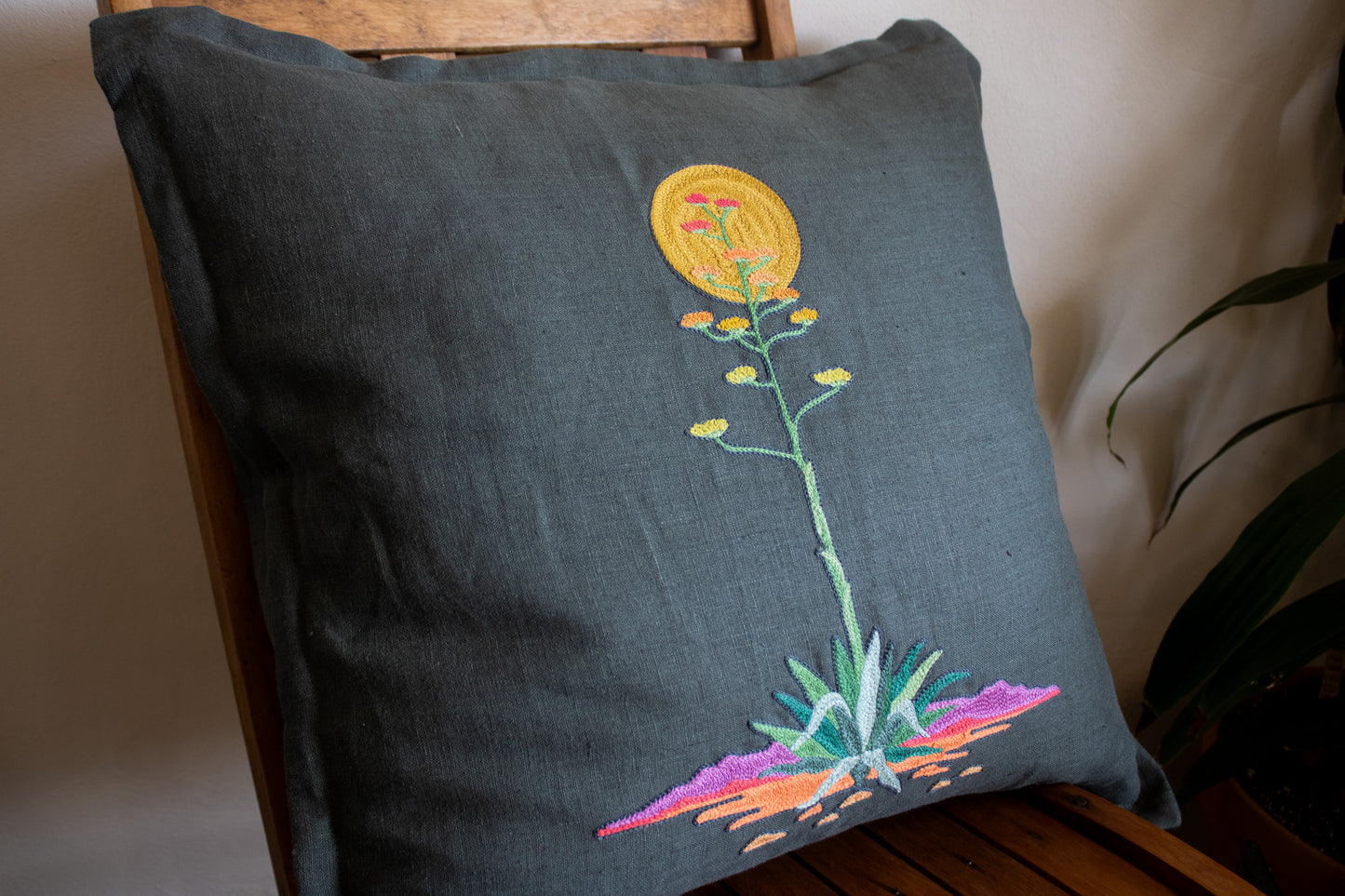 CENTURY PLANT THROW PILLOW